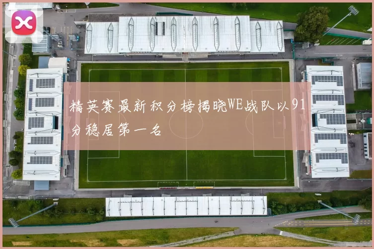 精英赛最新积分榜揭晓WE战队以91分稳居第一名